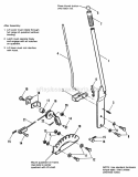 Lift Lever  Cable Group Diagram and Parts List for  Simplicity Lawn Tractor