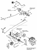 Clutch  Brake Group Diagram and Parts List for  Simplicity Lawn Tractor