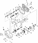 Peerless Transaxle Model 2600-008 Diagram and Parts List for  Simplicity Lawn Tractor