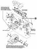 Front Axle Group Diagram and Parts List for  Simplicity Lawn Tractor