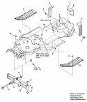 Frame  Front Axle Group Diagram and Parts List for  Simplicity Lawn Tractor