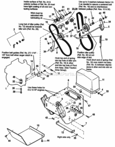 Handles_And_Controls Diagram and Parts List for  Simplicity Snow Blower