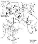 Electrical Group - Main Harness Diagram and Parts List for  Simplicity Lawn Tractor