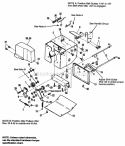 Frame Diagram and Parts List for  Simplicity Snow Blower