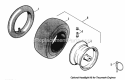 Tire  Wheel Group Diagram and Parts List for  Simplicity Snow Blower