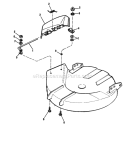30 Mower Deck-Deflector Diagram and Parts List for  Simplicity Lawn Tractor