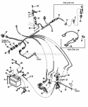 Electrical Diagram and Parts List for  Simplicity Lawn Tractor