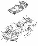 Frame  Fuel System - 13Hp Hydro Only Diagram and Parts List for  Simplicity Lawn Tractor