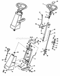 Front Column  Dash Diagram and Parts List for  Simplicity Lawn Tractor