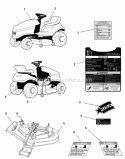 Decals - Safety  Common Diagram and Parts List for  Simplicity Lawn Tractor