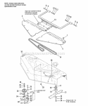 48 Mower - Cover Drive  Bail Group Diagram and Parts List for  Simplicity Lawn Tractor