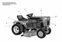Decals - Brand  Model Diagram and Parts List for  Simplicity Lawn Tractor