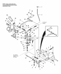 Control Linkage Group - Hydro Models Diagram and Parts List for  Simplicity Lawn Tractor