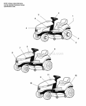 Decals - Brand  Model Diagram and Parts List for  Simplicity Lawn Tractor