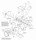 Traction Drive Diagram and Parts List for  Simplicity Snow Blower