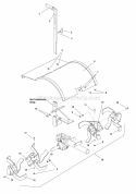 Hood Drag Stake  Tine Group (985824) Diagram and Parts List for  Simplicity Tiller
