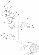 Two Speed Control Group Diagram and Parts List for  Simplicity Lawn Tractor