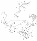 Brake Control  Parking Brake Group Diagram and Parts List for  Simplicity Lawn Tractor