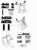 Decal Group (986738 986740 986741 986743 986745 986756 986757 986758 986759 986760) Diagram and Parts List for  Simplicity Snow Blower