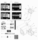 Decal Group (2987281 2987282 2987397 2987416 2987413 2987414 2987415 2987417) Diagram and Parts List for  Simplicity Snow Blower