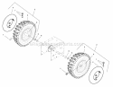Wheel  Tire Group (2987260 2987272 2987274) Diagram and Parts List for  Simplicity Snow Blower