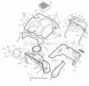 Body Covering Diagram and Parts List for  Simplicity Snow Blower