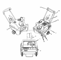 Decals Diagram and Parts List for  Simplicity Snow Blower
