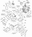Engine  Frame Group (2989127 2989338) Diagram and Parts List for  Simplicity Snow Blower