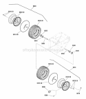 Wheels  Tires Group - 1 Pin (2988410) Diagram and Parts List for  Simplicity Snow Blower