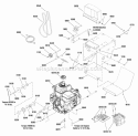 Engine  Frame Group (2989686 2989688) Diagram and Parts List for  Simplicity Snow Blower