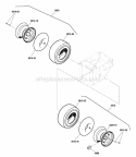 Wheels  Tires Group (2988282 2988292) Diagram and Parts List for  Simplicity Snow Blower
