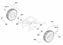 Wheels  Tires Group - 1 Pin (989084) Diagram and Parts List for  Simplicity Snow Blower
