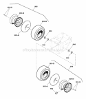 Wheels  Tires Group (2988442 2988507) Diagram and Parts List for  Simplicity Snow Blower