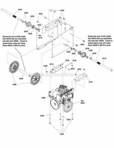 Traction_Drive_Group_-_General_Transmission_2987638 Diagram and Parts List for  Simplicity Snow Blower