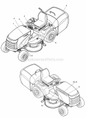 Decals Group - Brand  Model (B986263) Diagram and Parts List for  Simplicity Lawn Tractor