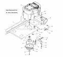 Engine Group - Pto Diagram and Parts List for  Simplicity Lawn Tractor