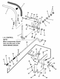 Controls Group - Lh (Javlhcgd) Diagram and Parts List for  Simplicity Lawn Tractor