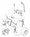 Steering  Lift Group (984685Sl) Diagram and Parts List for  Simplicity Lawn Tractor
