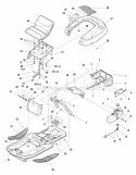 Frame  Fuel System Group (986408 986409 986410 986635 986636 986663) Diagram and Parts List for  Simplicity Lawn Tractor