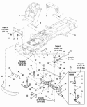 Frame  Front Axle Group (986681) Diagram and Parts List for  Simplicity Lawn Tractor