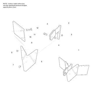 Hiller/Furrower Attachment P/N 1692878 (Ref. Info Only) Diagram and Parts List for 1692877 Simplicity Tiller
