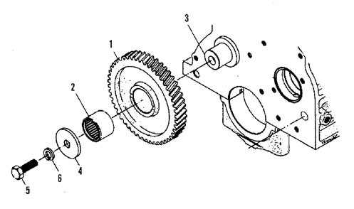 Idler Gear Group (3486i10) Diagram and Parts List for 2097151 Simplicity Lawn Tractor