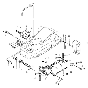 Linkage And Valve Group (3486i73) Diagram and Parts List for 2097151 Simplicity Lawn Tractor