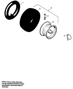 Tires And Wheels Diagram and Parts List for 1691900 Simplicity Snow Blower