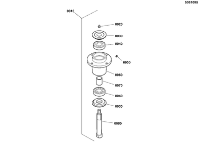 Spindle Service Parts - 5061095sm Diagram and Parts List for  Simplicity Lawn Tractor