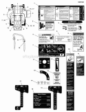 Decals - Safety  Operation Diagram and Parts List for  Simplicity Lawn Tractor