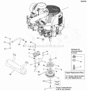 Engine  Pto Group - Briggs  Stratton - Vanguard Diagram and Parts List for  Simplicity Lawn Tractor