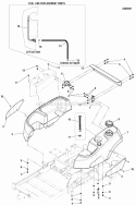Fuel Tank  Replacement Parts Group Diagram and Parts List for  Simplicity Lawn Tractor