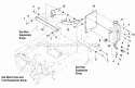 Hydraulic Mount Group Diagram and Parts List for  Simplicity Lawn Tractor
