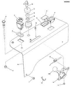Instrument Control Panel Group (5303263) Diagram and Parts List for  Simplicity Lawn Tractor